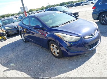 Lot #3034050257 2014 HYUNDAI ELANTRA SE