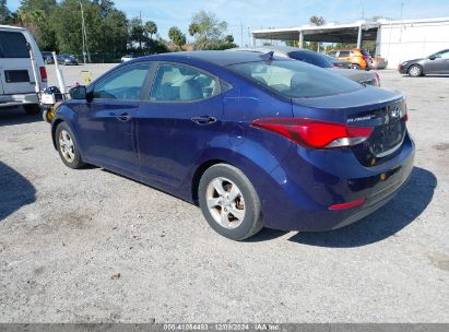 Lot #3034050257 2014 HYUNDAI ELANTRA SE