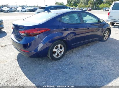 Lot #3034050257 2014 HYUNDAI ELANTRA SE