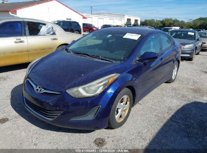 Lot #3034050257 2014 HYUNDAI ELANTRA SE