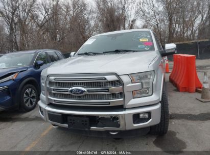 Lot #3049253610 2015 FORD F-150 PLATINUM