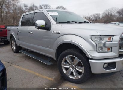 Lot #3049253610 2015 FORD F-150 PLATINUM