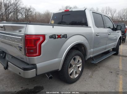 Lot #3049253610 2015 FORD F-150 PLATINUM