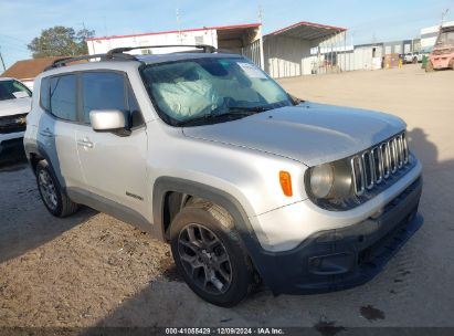 Lot #3034053780 2017 JEEP RENEGADE LATITUDE FWD