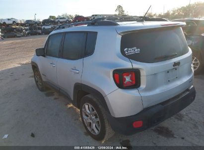 Lot #3034053780 2017 JEEP RENEGADE LATITUDE FWD