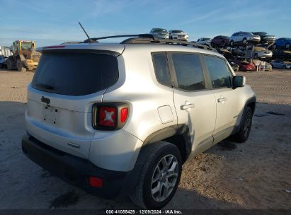 Lot #3034053780 2017 JEEP RENEGADE LATITUDE FWD