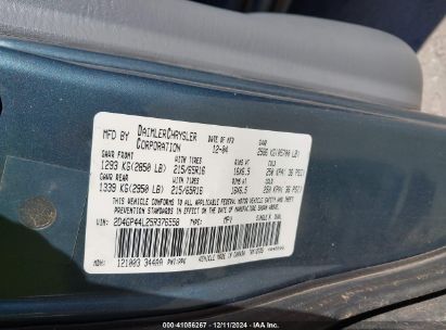 Lot #3052080046 2005 DODGE GRAND CARAVAN SXT