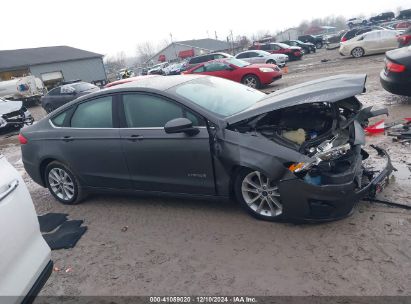 Lot #3052072063 2019 FORD FUSION HYBRID SE