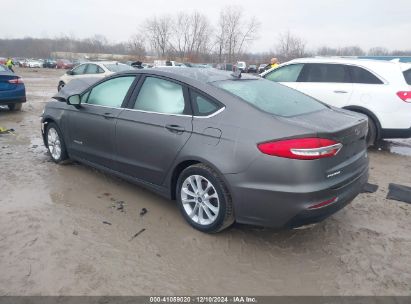 Lot #3052072063 2019 FORD FUSION HYBRID SE