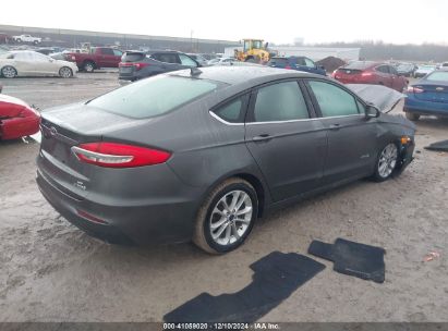 Lot #3052072063 2019 FORD FUSION HYBRID SE