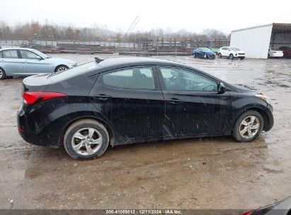 Lot #3034049972 2015 HYUNDAI ELANTRA SE