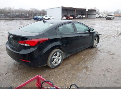 Lot #3034049972 2015 HYUNDAI ELANTRA SE