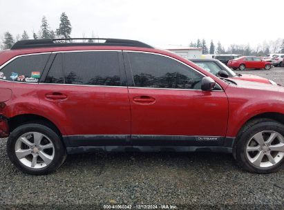 Lot #3035091817 2014 SUBARU OUTBACK 2.5I