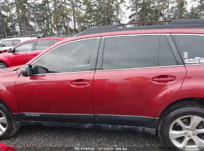 Lot #3035091817 2014 SUBARU OUTBACK 2.5I