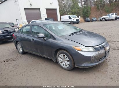 Lot #3034049901 2012 HONDA CIVIC LX