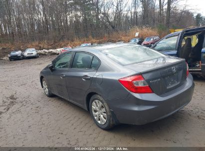 Lot #3034049901 2012 HONDA CIVIC LX