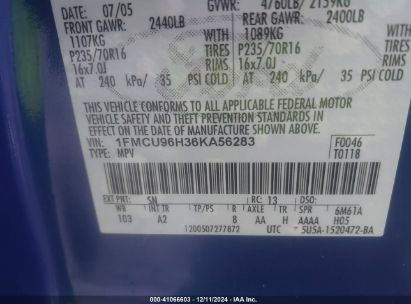 Lot #3045350399 2006 FORD ESCAPE HYBRID