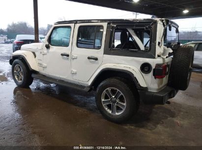 Lot #3045350397 2021 JEEP WRANGLER UNLIMITED SAHARA 4X4