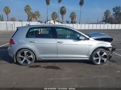 Lot #3053068019 2017 VOLKSWAGEN GOLF GTI AUTOBAHN 4-DOOR/S 4-DOOR/SE 4-DOOR/SPORT 4-DOOR