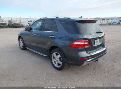 Lot #3050081850 2014 MERCEDES-BENZ ML 350 4MATIC