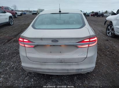 Lot #3050077164 2017 FORD FUSION HYBRID SE