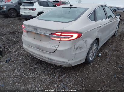 Lot #3050077164 2017 FORD FUSION HYBRID SE