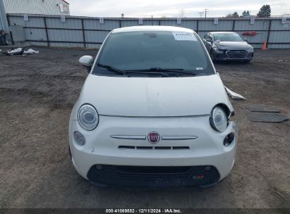 Lot #3053067977 2017 FIAT 500E BATTERY ELECTRIC