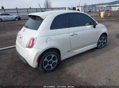 Lot #3053067977 2017 FIAT 500E BATTERY ELECTRIC