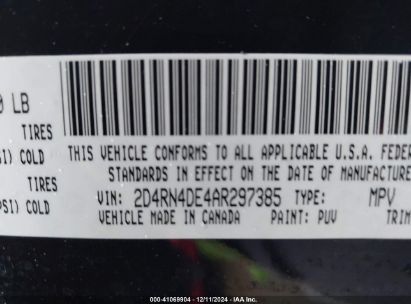 Lot #3037523668 2010 DODGE GRAND CARAVAN SE