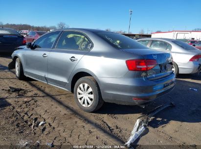 Lot #3034049669 2015 VOLKSWAGEN JETTA 2.0L S