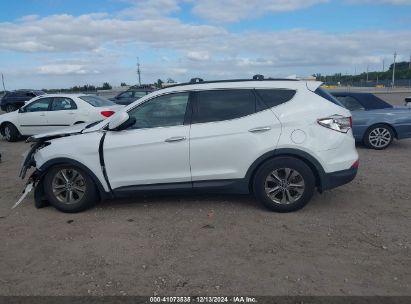 Lot #3050077087 2014 HYUNDAI SANTA FE SPORT 2.4L