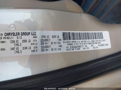 Lot #3035089087 2013 DODGE GRAND CARAVAN SE