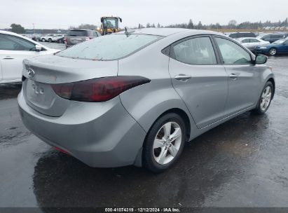 Lot #3033210686 2013 HYUNDAI ELANTRA GLS