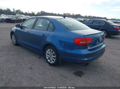 Lot #3052071854 2015 VOLKSWAGEN JETTA 1.8T SE