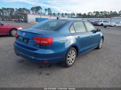 Lot #3052071854 2015 VOLKSWAGEN JETTA 1.8T SE