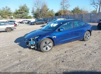 Lot #3052071807 2022 TESLA MODEL 3 LONG RANGE DUAL MOTOR ALL-WHEEL DRIVE