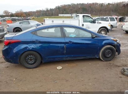 Lot #3034049843 2016 HYUNDAI ELANTRA SE