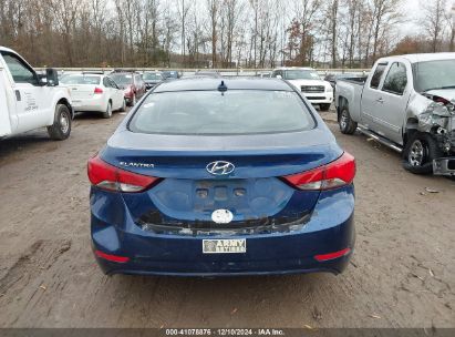 Lot #3034049843 2016 HYUNDAI ELANTRA SE