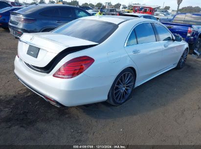 Lot #3051088485 2016 MERCEDES-BENZ S 550