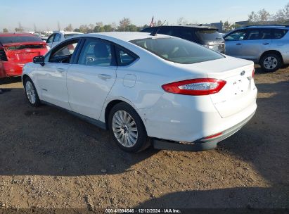 Lot #3037531785 2015 FORD FUSION HYBRID S