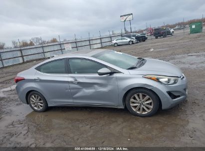 Lot #3035079677 2015 HYUNDAI ELANTRA SE