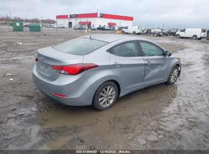 Lot #3035079677 2015 HYUNDAI ELANTRA SE