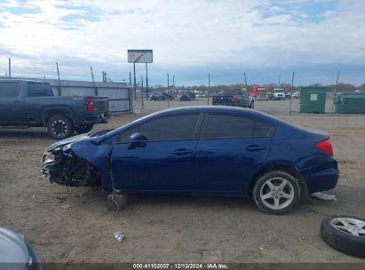 Lot #3056469658 2012 HONDA CIVIC SDN LX