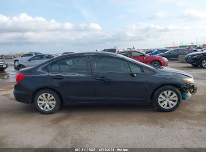 Lot #3056469633 2012 HONDA CIVIC SDN LX