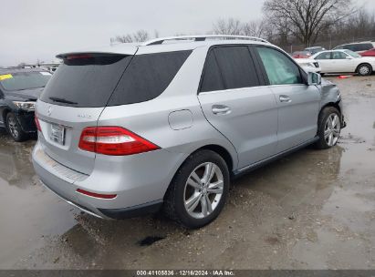 Lot #3050082393 2012 MERCEDES-BENZ ML 350 4MATIC