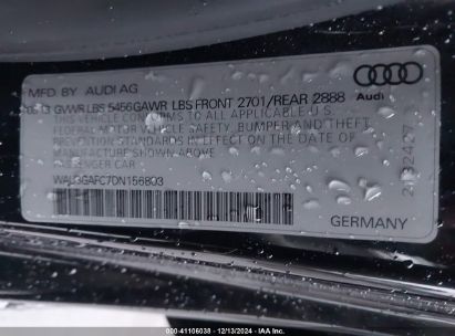 Lot #3035091624 2013 AUDI A7 3.0T PREMIUM