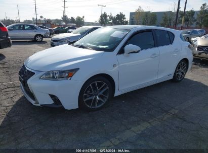 Lot #3046372310 2015 LEXUS CT 200H