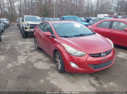 Lot #3029545955 2012 HYUNDAI ELANTRA LIMITED PZEV