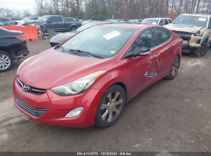 Lot #3029545955 2012 HYUNDAI ELANTRA LIMITED PZEV