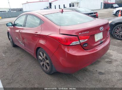 Lot #3029545955 2012 HYUNDAI ELANTRA LIMITED PZEV